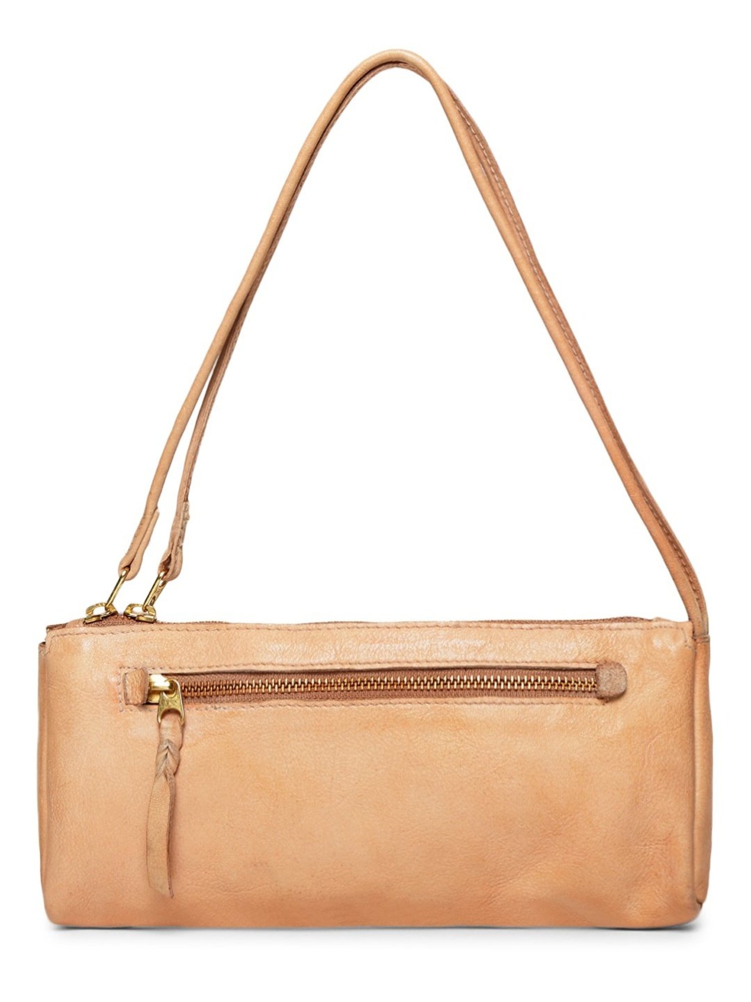 Art N Vintage Luminosa Cream Leather Embellished Small Handbag