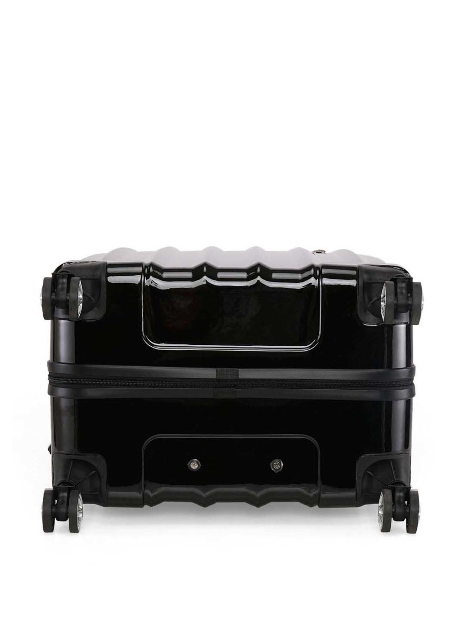 Swiss Brand Baden Black 4 Wheel Small Hard Cabin Trolley - 34 Inch
