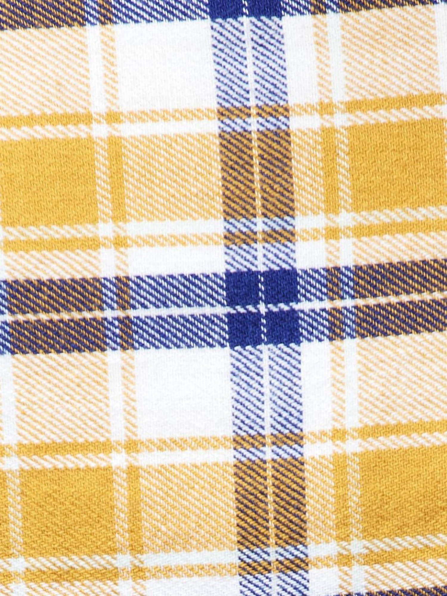 Coolsters by Pantaloons Kids Yellow & Blue Cotton Chequered Full Sleeves Shirt