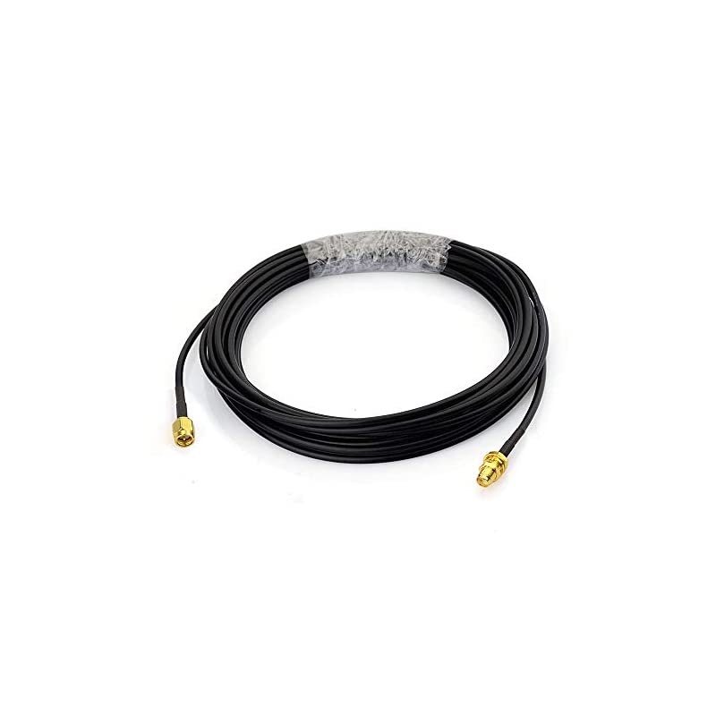 SMA Male to SMA Female Bulkhead Mount RG174 Antenna Extension Cable 1m 3 feet Compatible with 4G LTE Router Gateway Cellular RTL SDR Dongle ADS-B Receiver