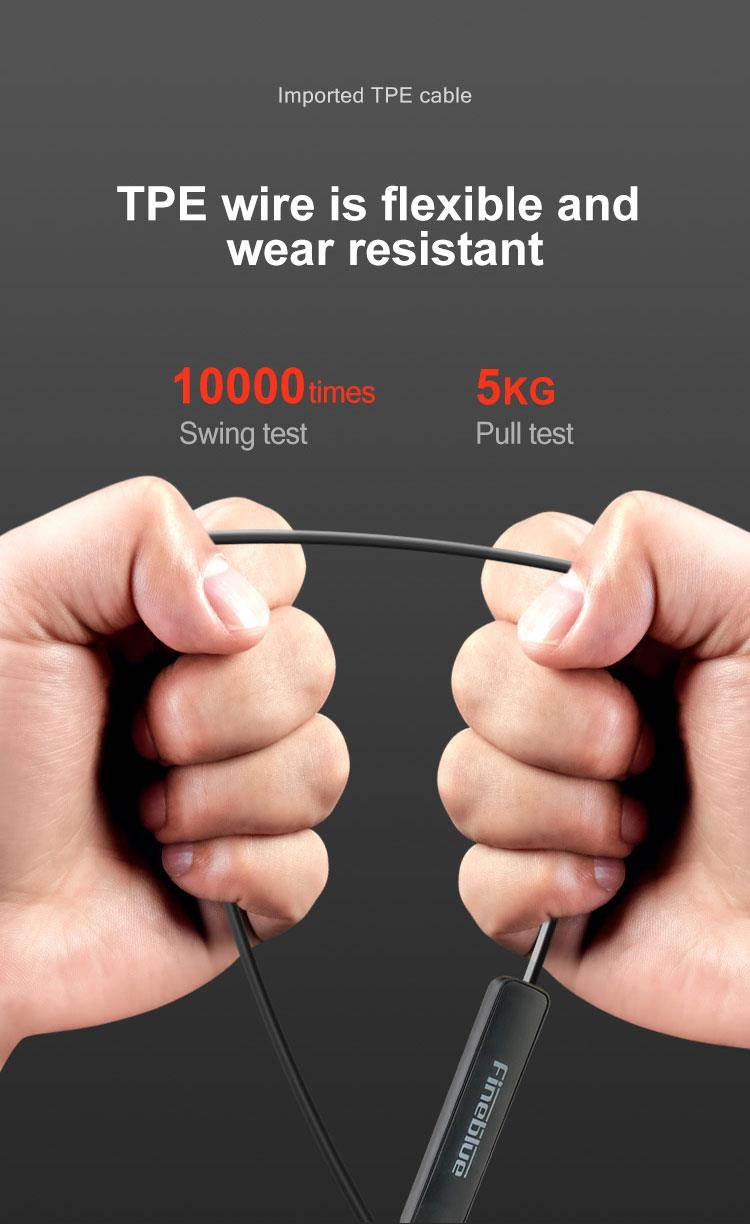 FineBlue P20 Wireless Headphones Bluetooth Earphone Sport Running Wireless Stereo Bluetooth headphone Headset with mic sport new (Black)