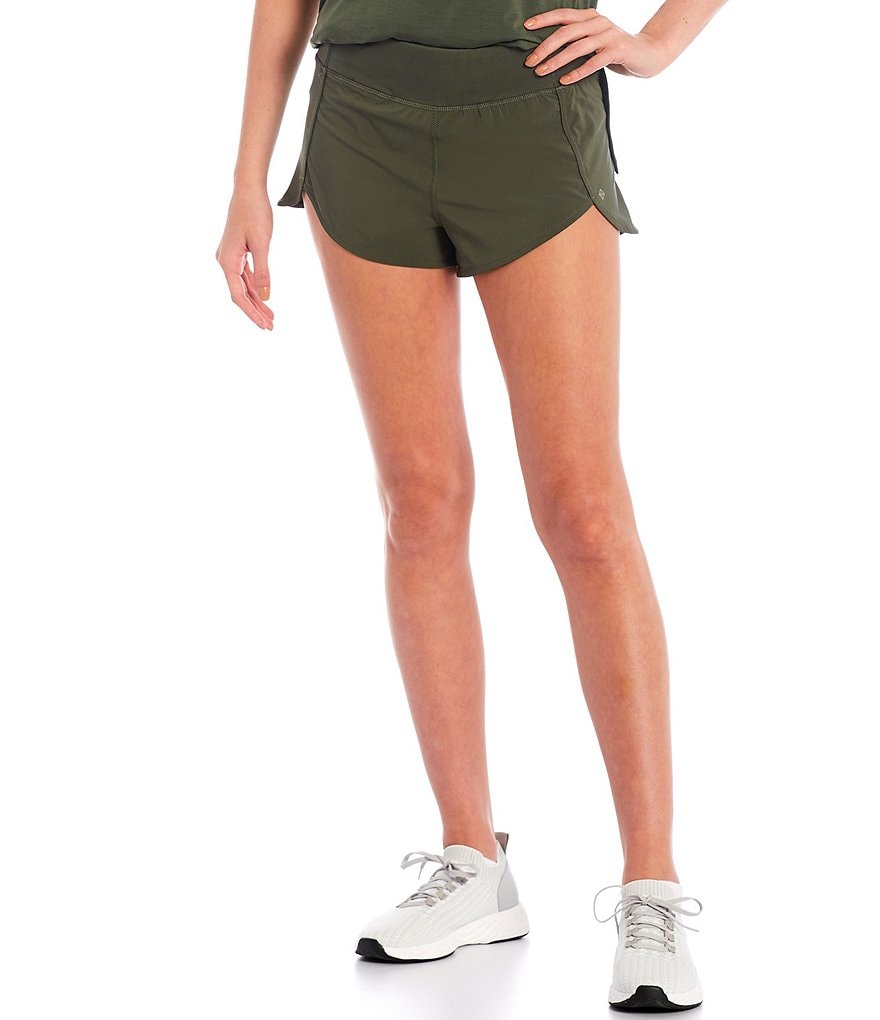 Antonio Melani Motion 4-Way Stretch Back Zipper Pocket Moisture Wicking Shorts