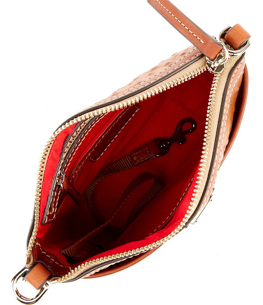 Dooney & Bourke Ostrich Collection Domed Crossbody Bag
