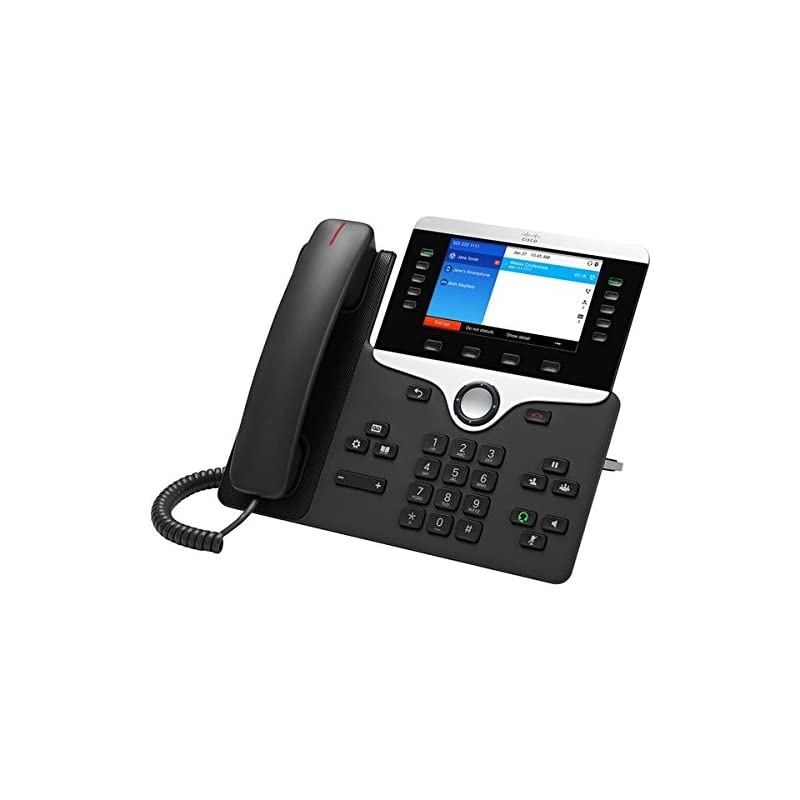 IP Phone 8851 with Multiplatform Firmware Charcoal CP88513PCCK9 Power Supply Not Included