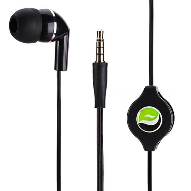 Premium Retractable Headset MONO Hands-free Earphone Mic for Motorola Droid Turbo 2 - Samsung Galaxy J3 J5 J7, Note 3 4 5 Edge Note8, S5 S6 Edge Edge+ S7 Edge S8 S8+, S9 S9+ R4W