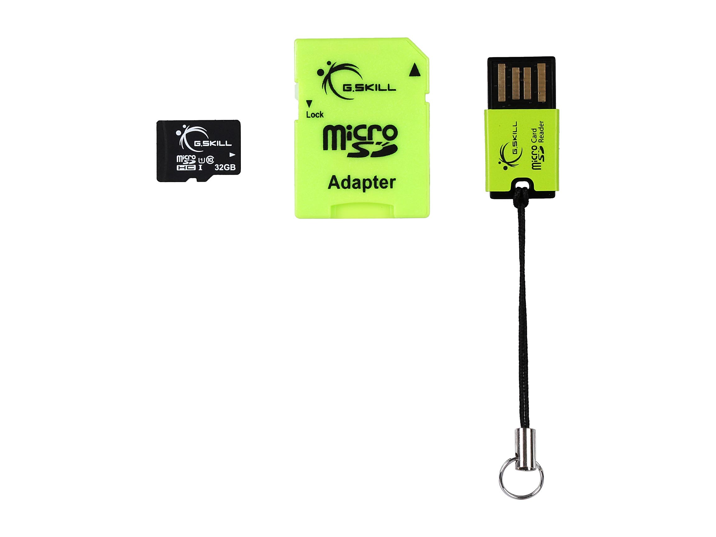 G.Skill 64GB microSDXC UHS-I/U1 Class 10 Memory Card with Adapter (FF-TSDXC64GA-U1)