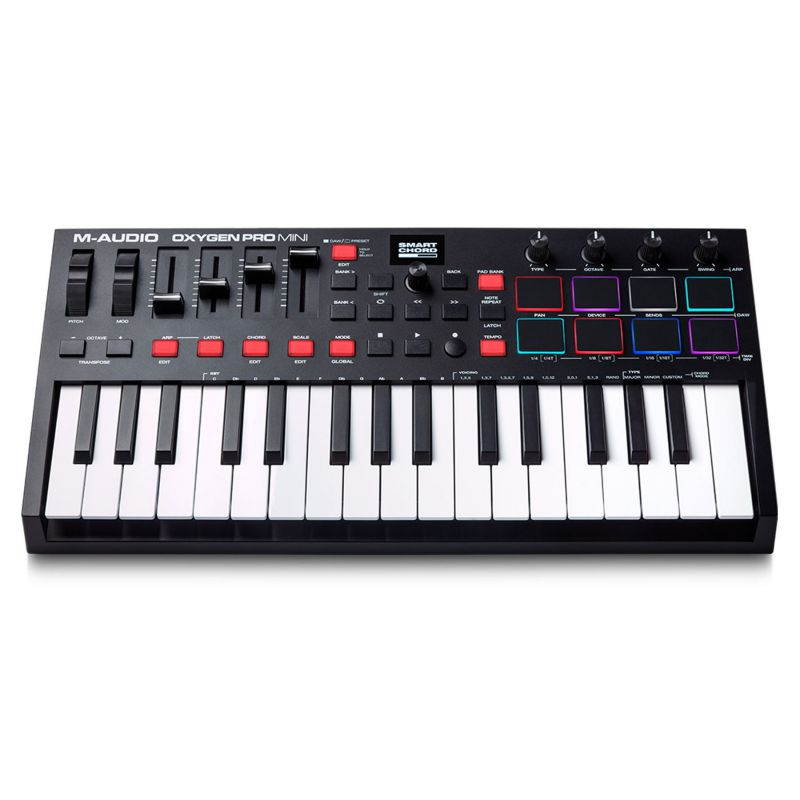 M-Audio Oxygen Pro Mini 32-Mini-Key USB Powered MIDI Controller w/Smart Controls