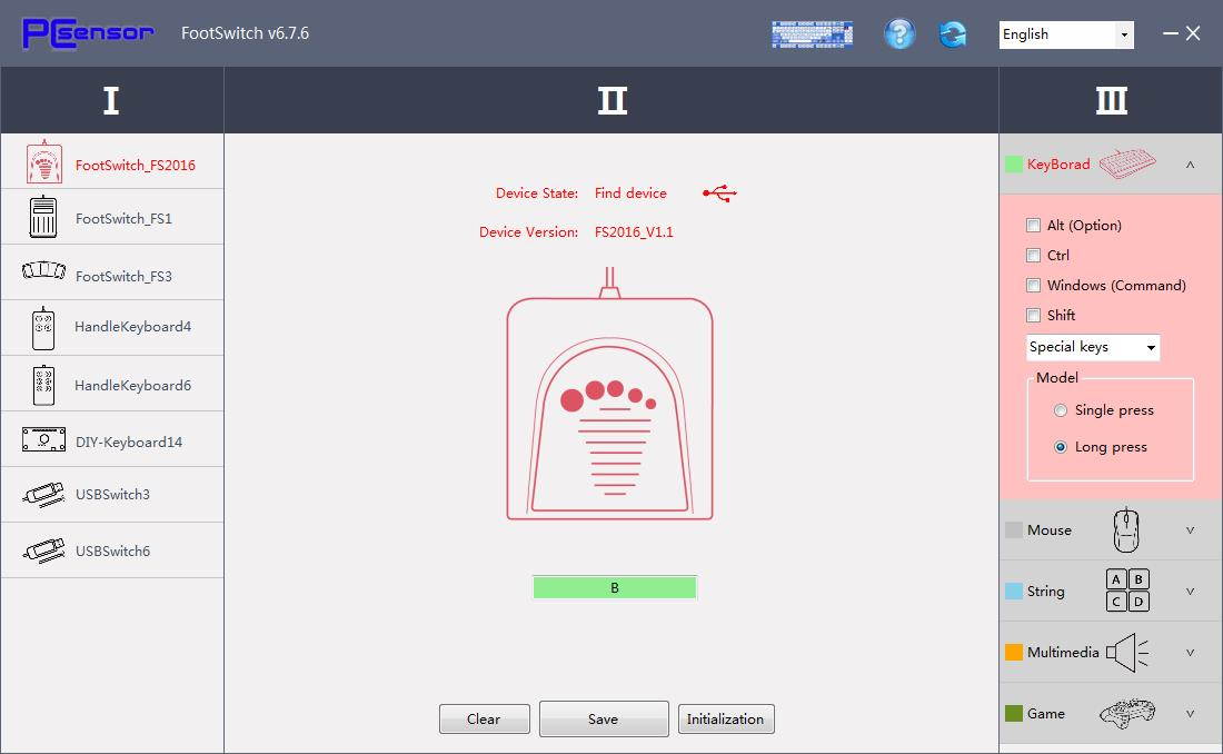 iKKEGOL USB Double 2 Foot Switch Control Pedal Video Game Customized PC keyboard Multimedia key Free Drive HID