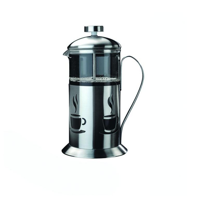 BergHOFF Studio 2Pc Stainless Steel Coffee Set, 2.5 Cup French Press & Coffee Clip Spoon