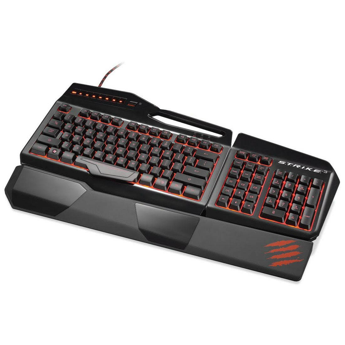 Mad Catz S.T.R.I.K.E. 3 RGB  Wired Gaming Keyboard Back Lighting Programmable