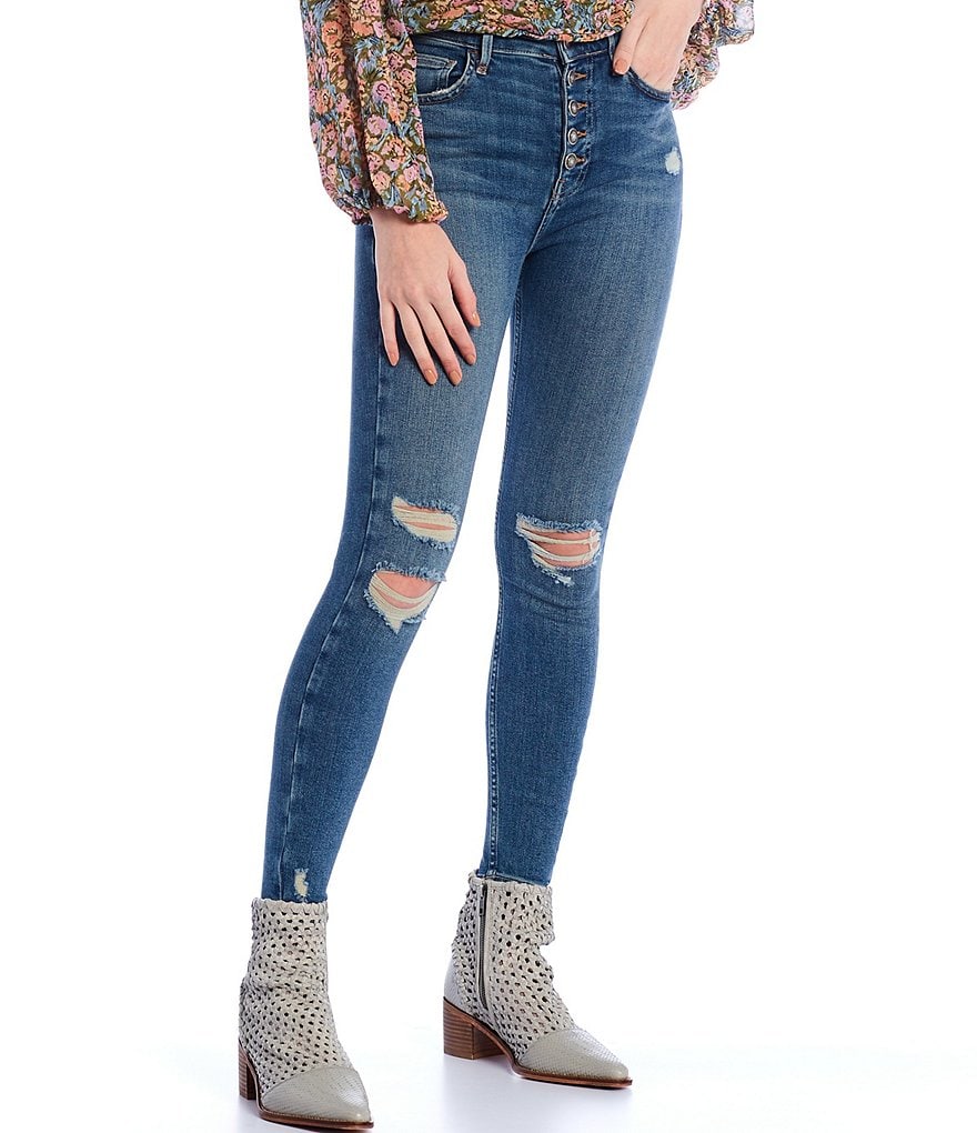 Free People Sabrina Super Skinny Jeans
