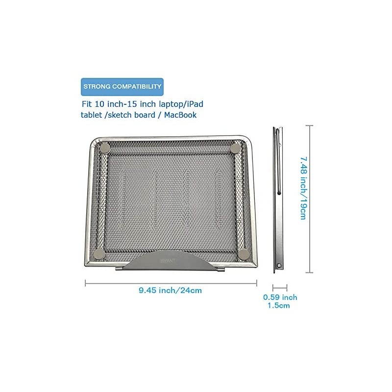 Tablet Stand, Foldable Ventilated Holder ,Portable Desktop Stand, Universal Lightweight Ergonomic Tray Cooling Stand for All 10-14 inches Notebook/Tablet