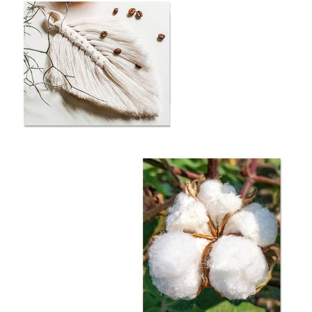 Hand Woven Coaster Delicate Table Placemat Dual-use Cup Mat and Hanging Decoration for Home Living Room (White)