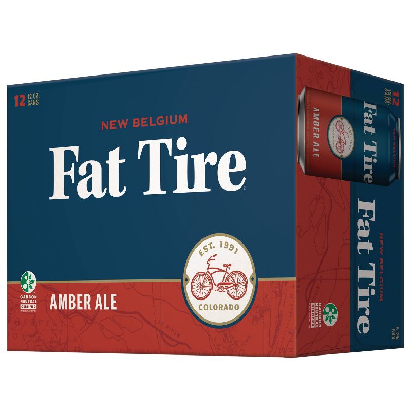 New Belgium Fat Tire Amber Ale Beer - 12pk/12 fl oz Cans