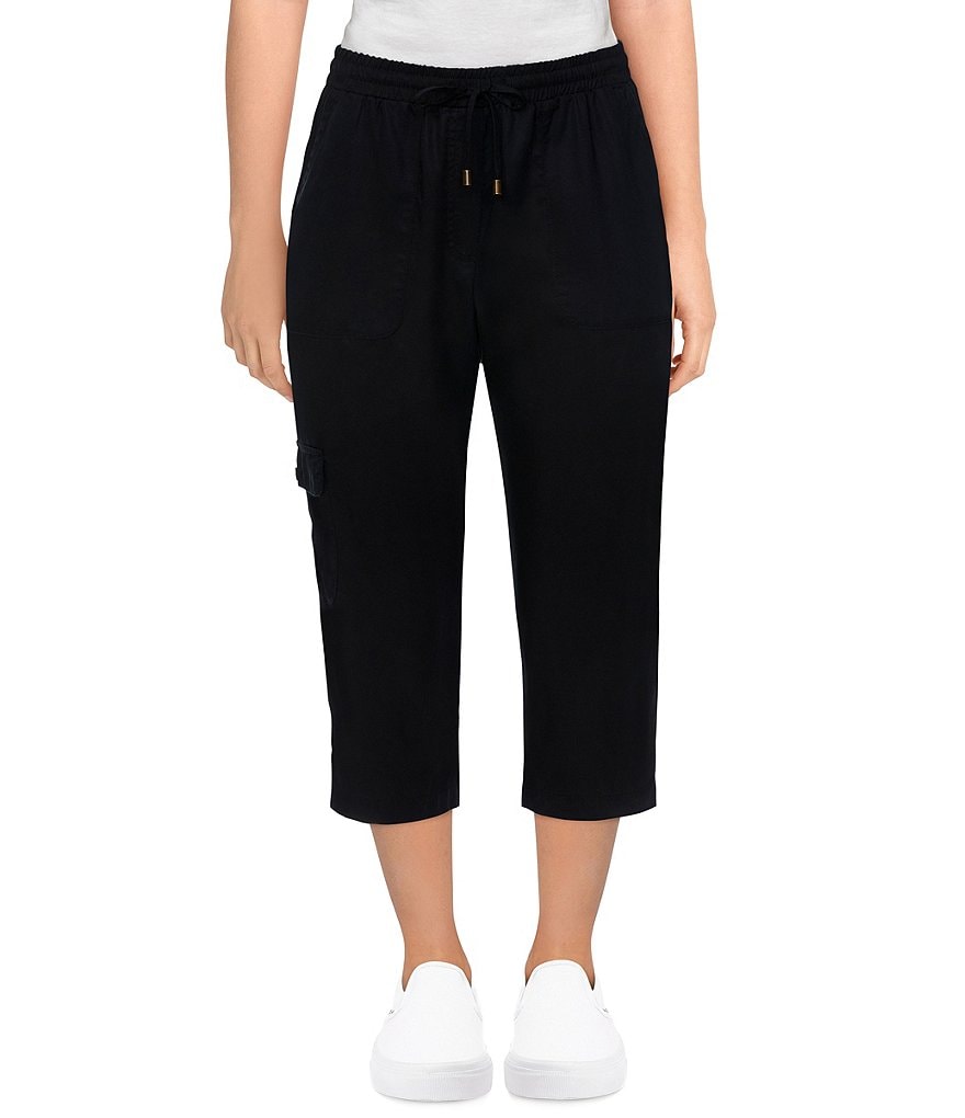 Ruby Rd. Petite Size Tencel Twill Drawstring Capri Pants