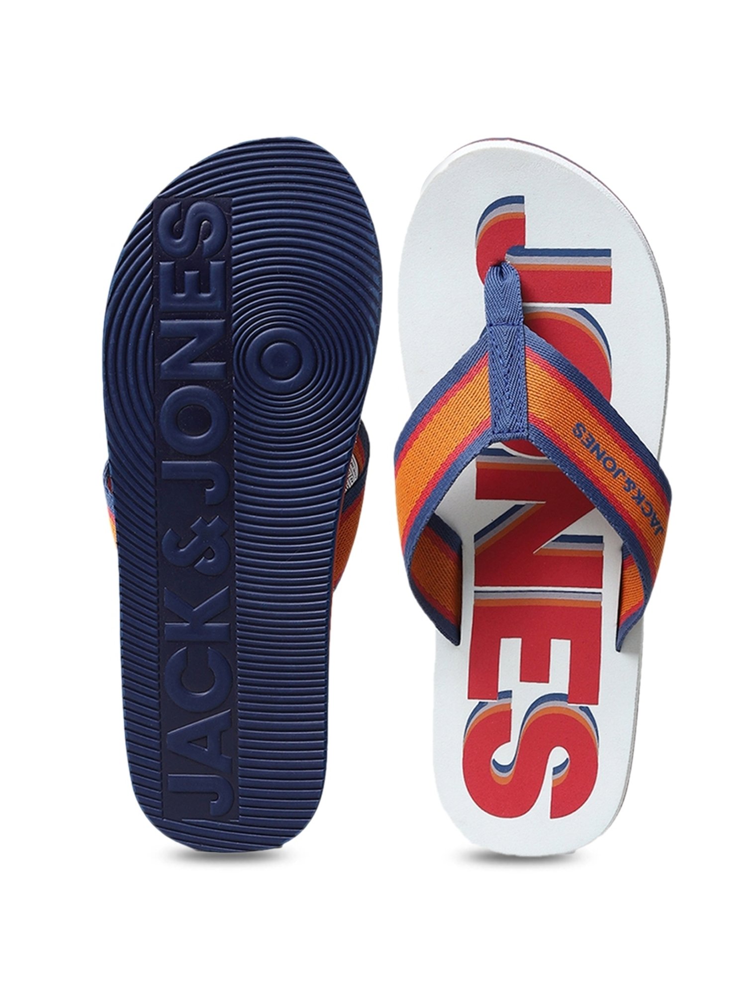 Jack & Jones Men's JFWAVON Orange Flip Flops