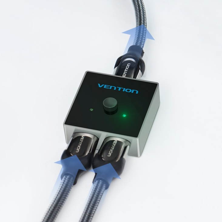 2in1 Switch Bi-Direction 2.0  4K High Definition Multimedia Interface Switcher Splitter 1x2/2x1 Adapter out Converter for PS4 Pro/4/3 TV Box