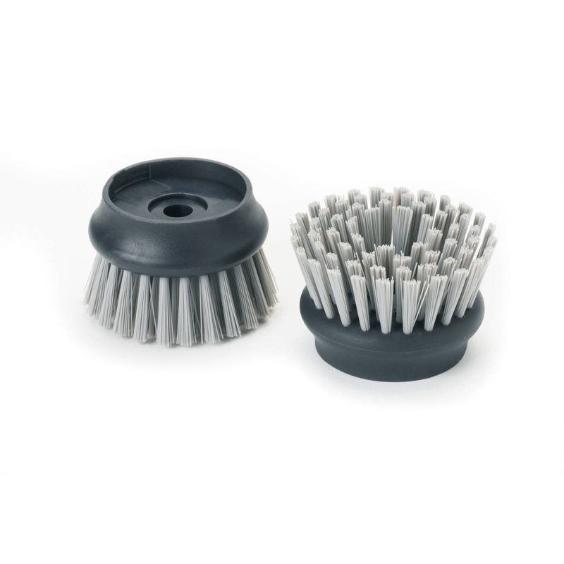 Joseph Joseph Palm Scrub Soap Dispensing Washing-Up Brush with Storage Stand - Gray