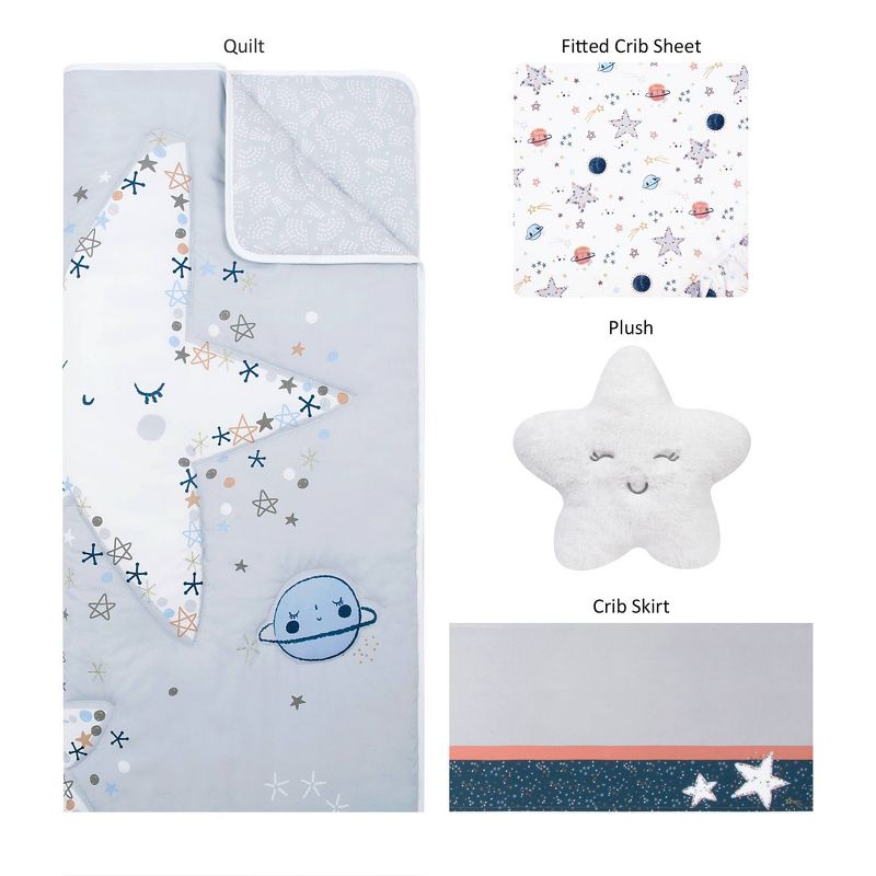 Sammy & Lou Crib Bedding Set - Starlight 4pc