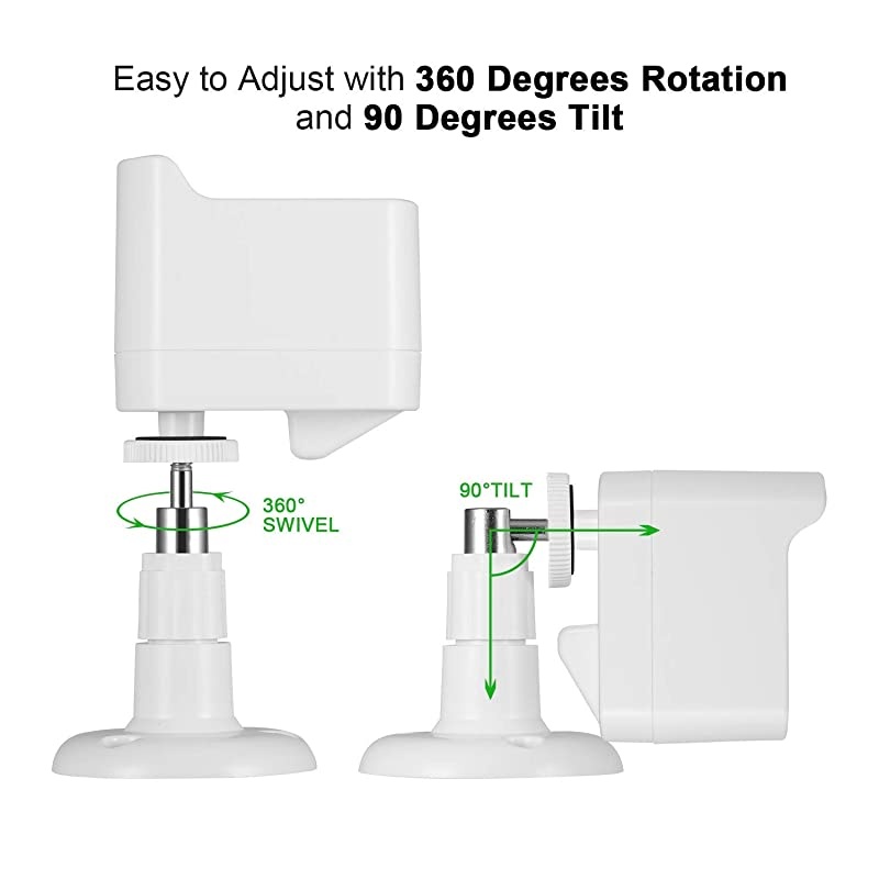 Wyze Camera Wall Mount Bracket Protective Cover with Security Wall Mount for Wyze Cam V2 V1 and Ismart Spot Camera Indoor Outdoor Use White 1 Pack by