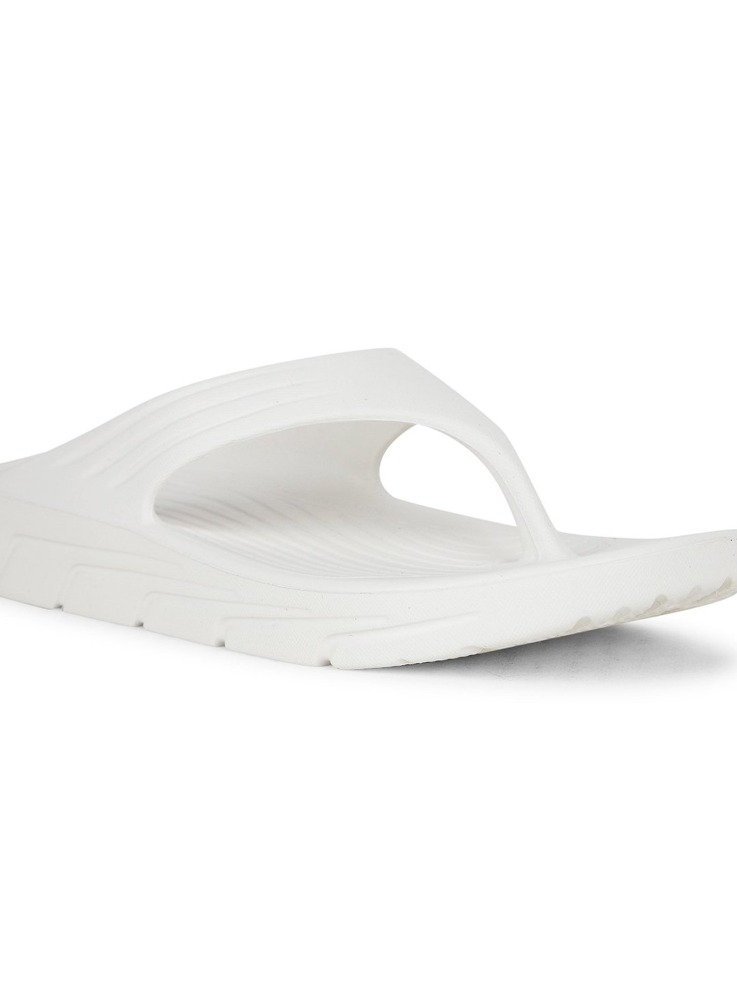 Floatz by Bata Women's  White Flip Flops