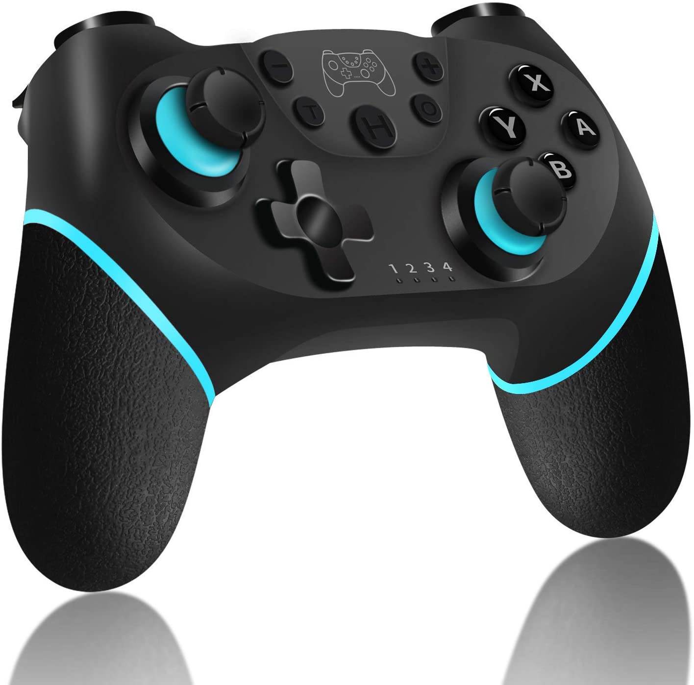 Gamepad Joystick,Bluetooth Wireless Pro Controller Compatible with Nintendo Switch (Blue)