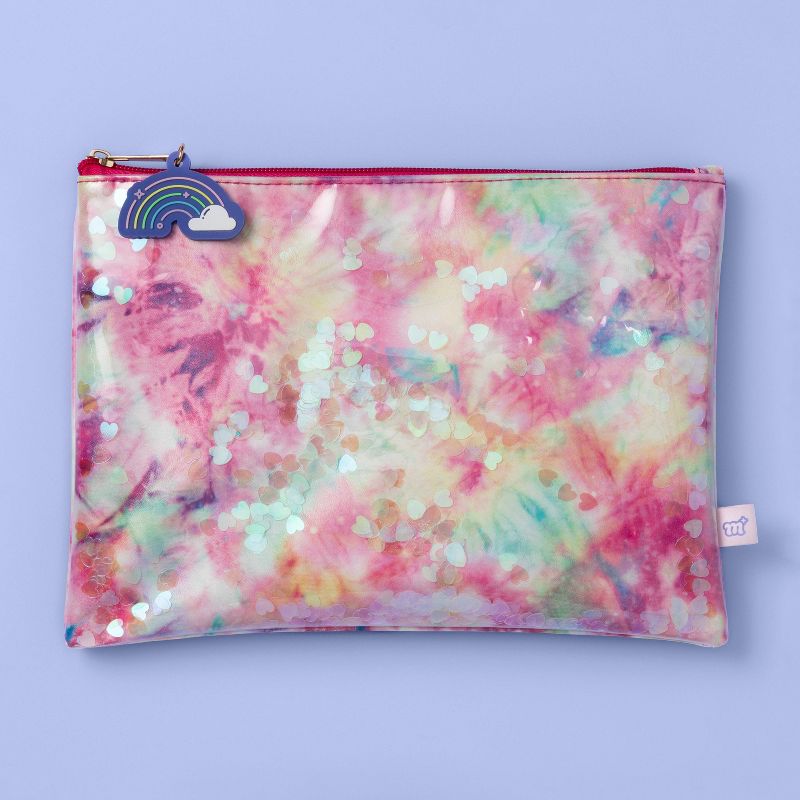 Tie-Dye Plastic Zipper Pencil Pouch - More Than Magic™