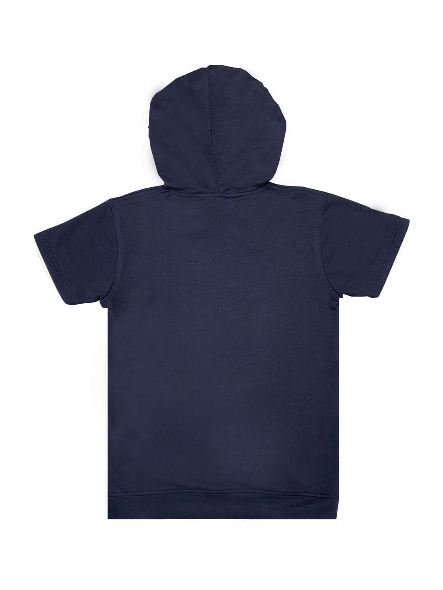 Cavio Kids Navy Printed T-Shirt
