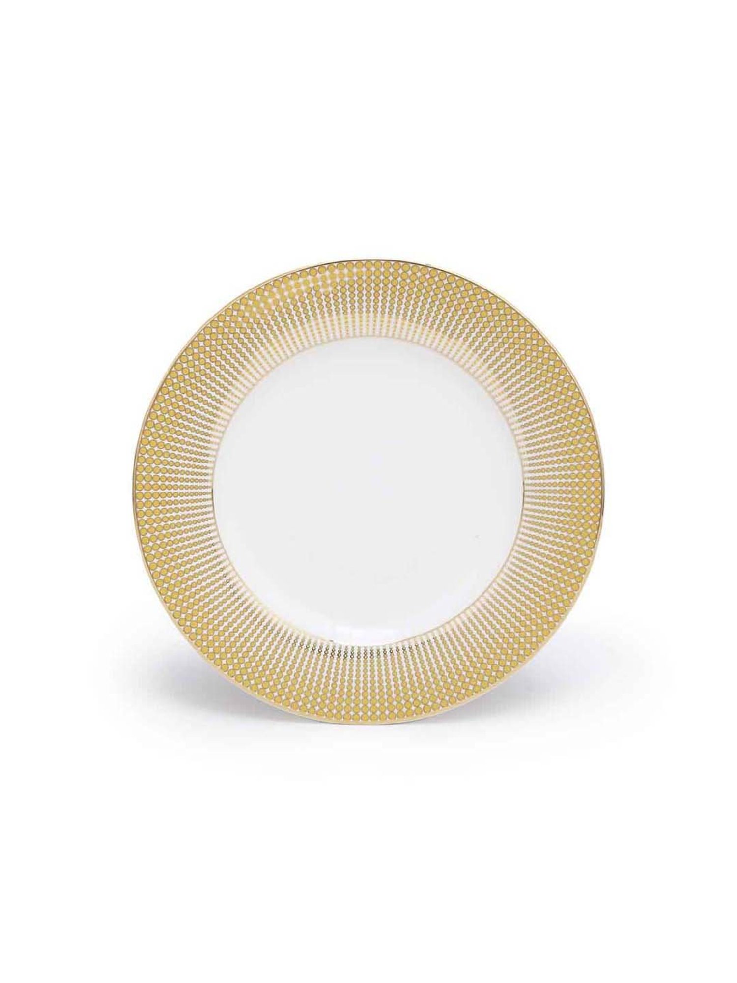Home4U 'Aura' White & Golden Porcelain Dinner Set