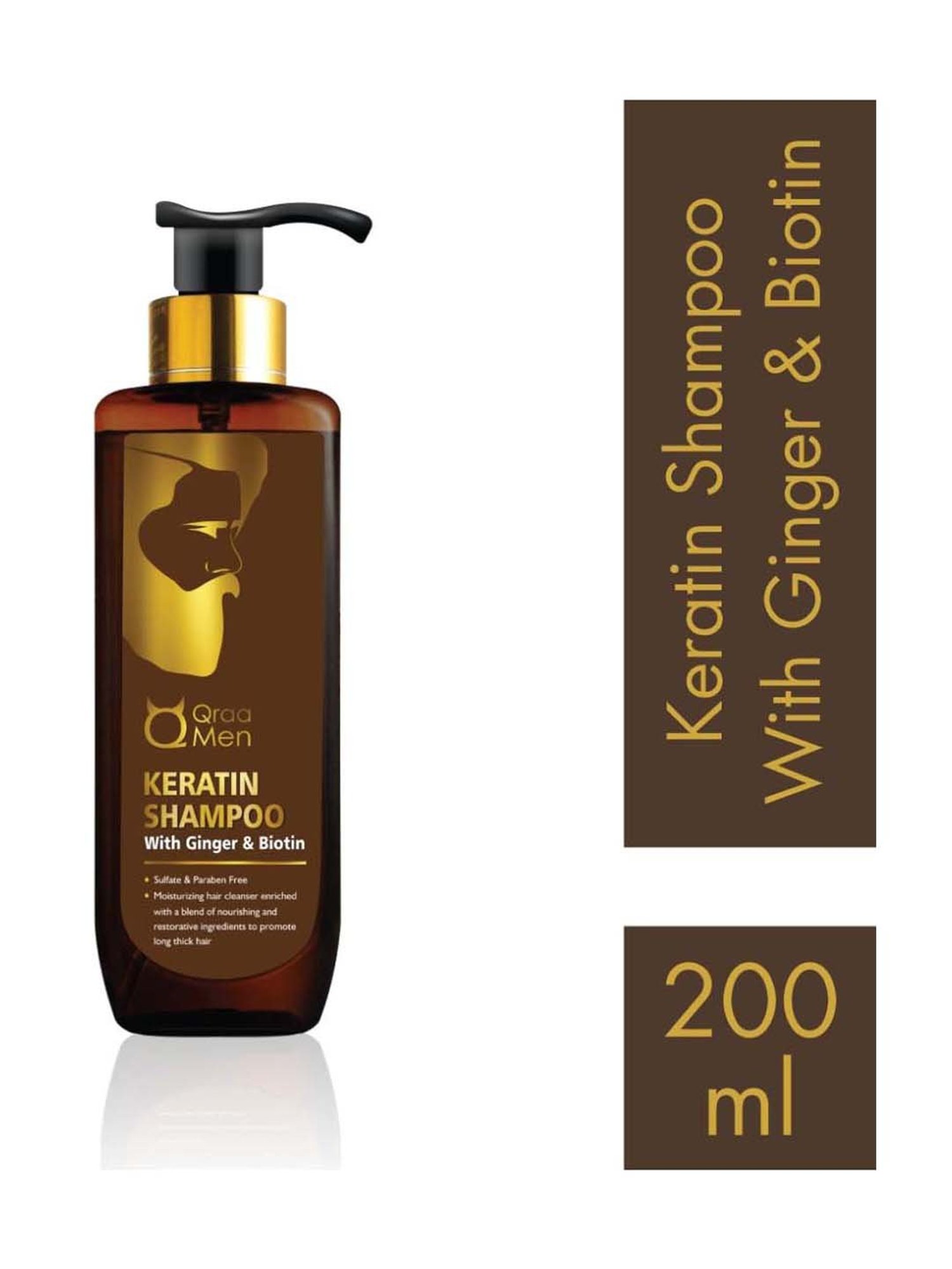 Qraa Men Keratin Shampoo - 200 ml