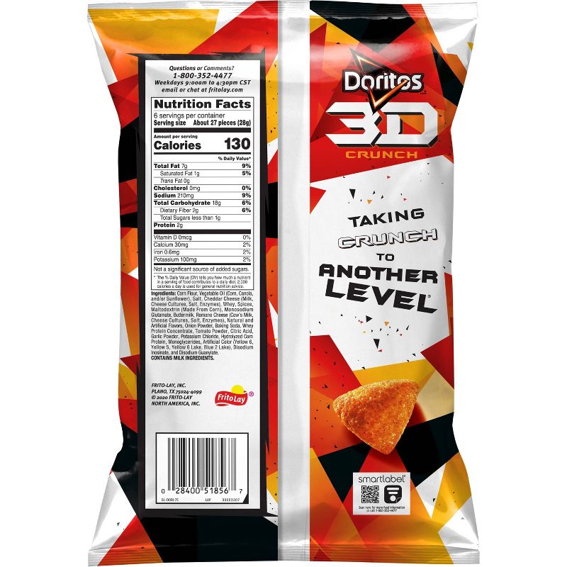 Doritos 3D Crunch Chili Cheese Nacho - 6oz