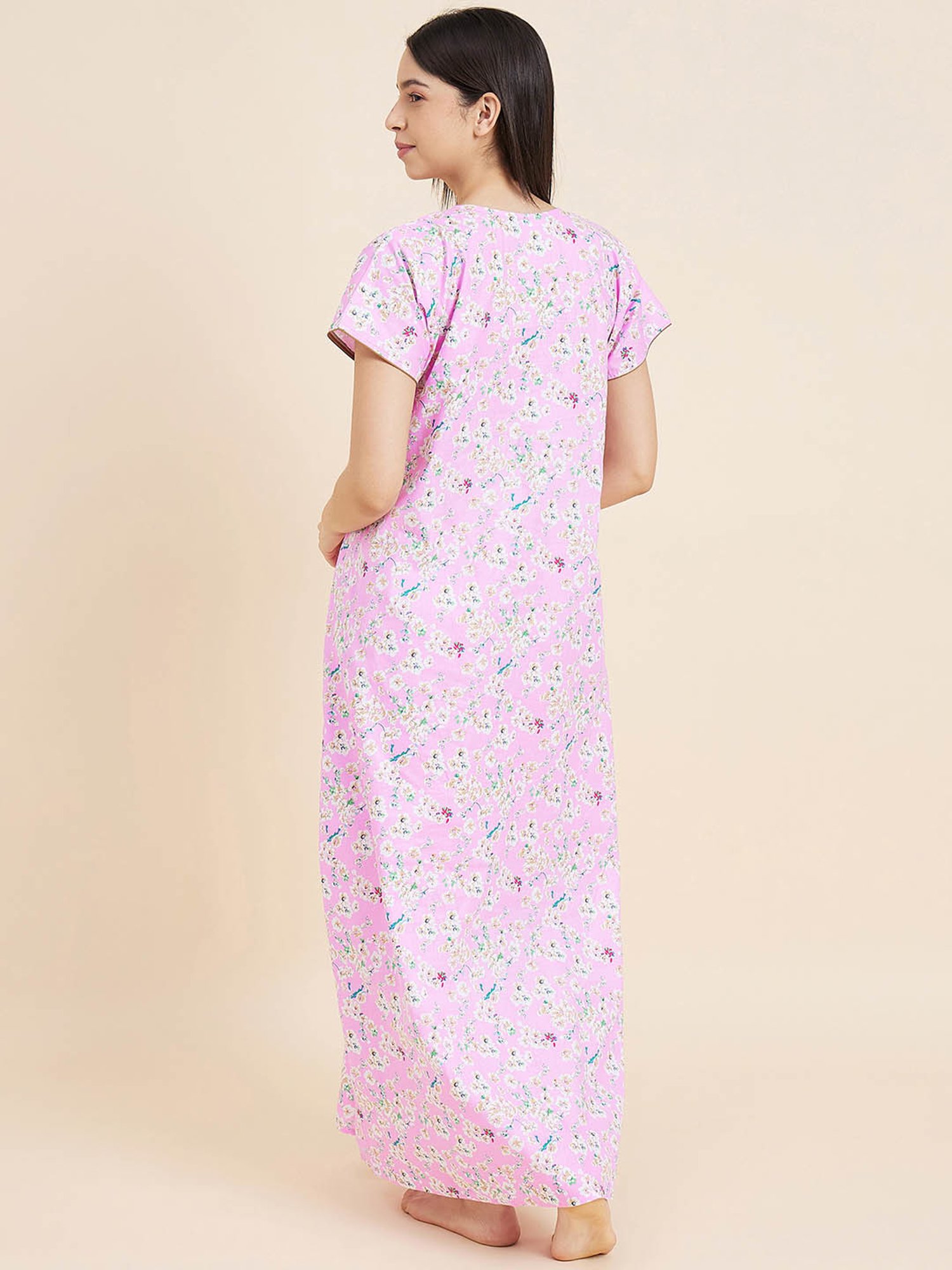 Sweet Dreams Pink Printed Nighty