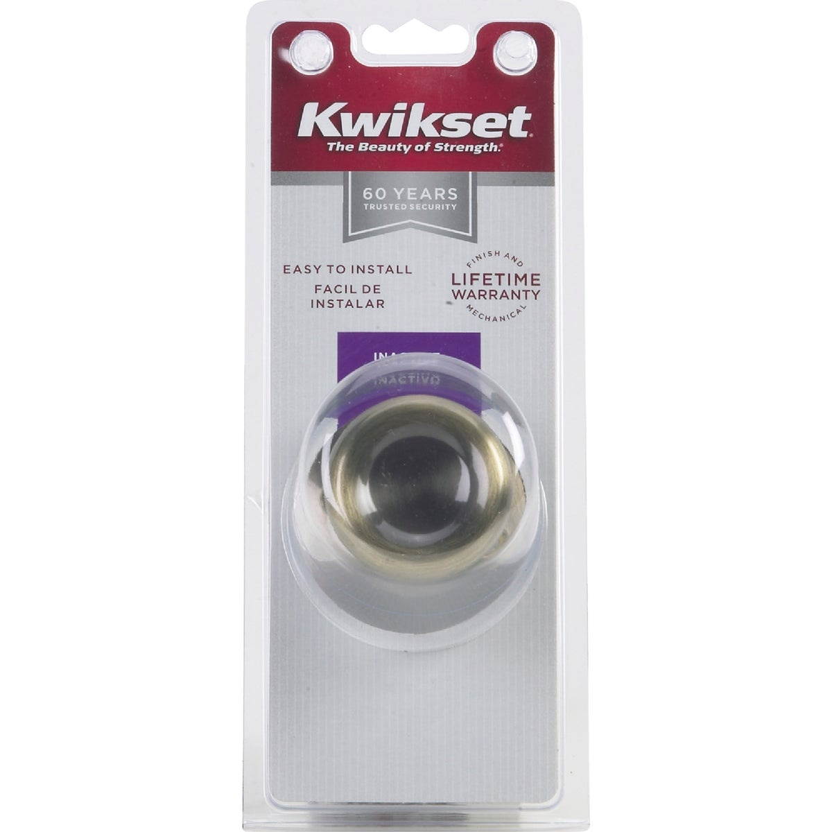 Kwikset Antique Brass Tylo Dummy Door Knob 488T 5 CP