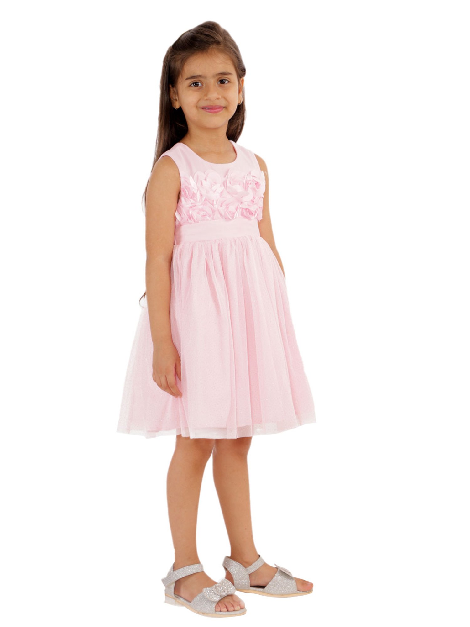KidsDew Kids Pink Applique Dress