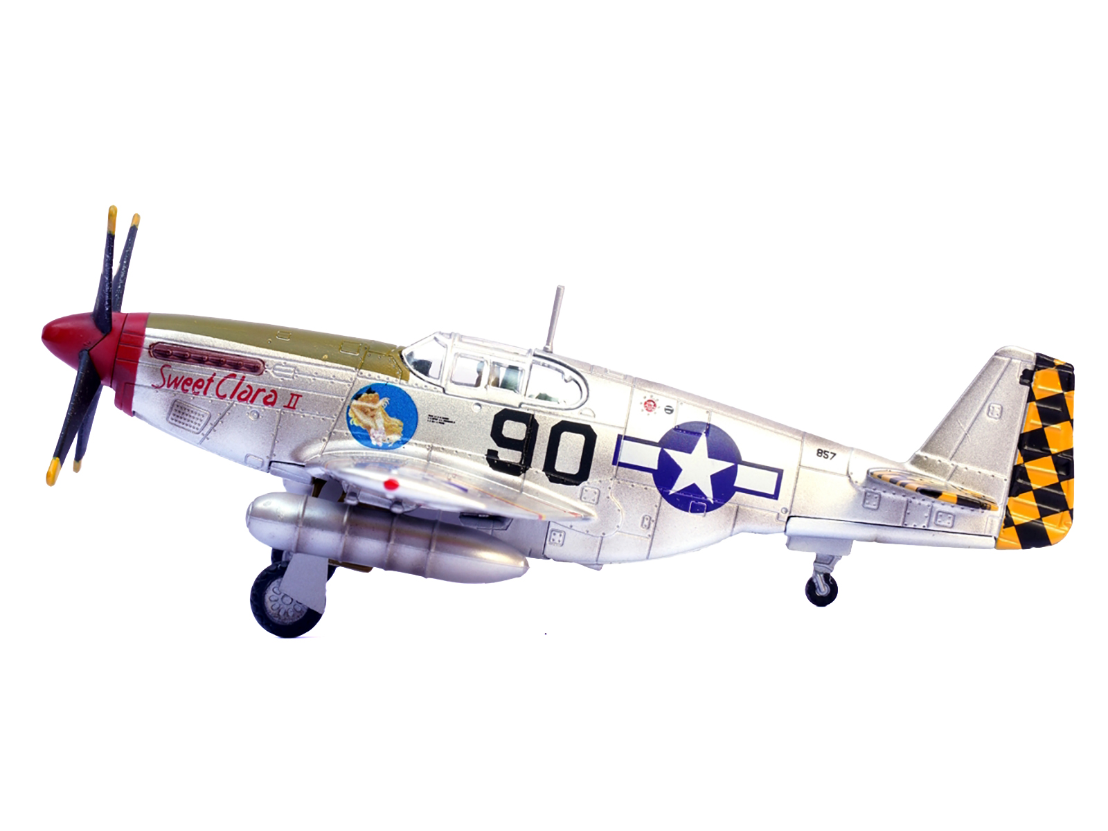 North American P-51D Mustang Fighter Aircraft "Lt. Col. McComas 118th Tactical Reconnaissance Squadron 23rd Fighter Group China" (1945) United States Army Air Force "Air Power Series" 1/48 Diecast Model by Hobby Master