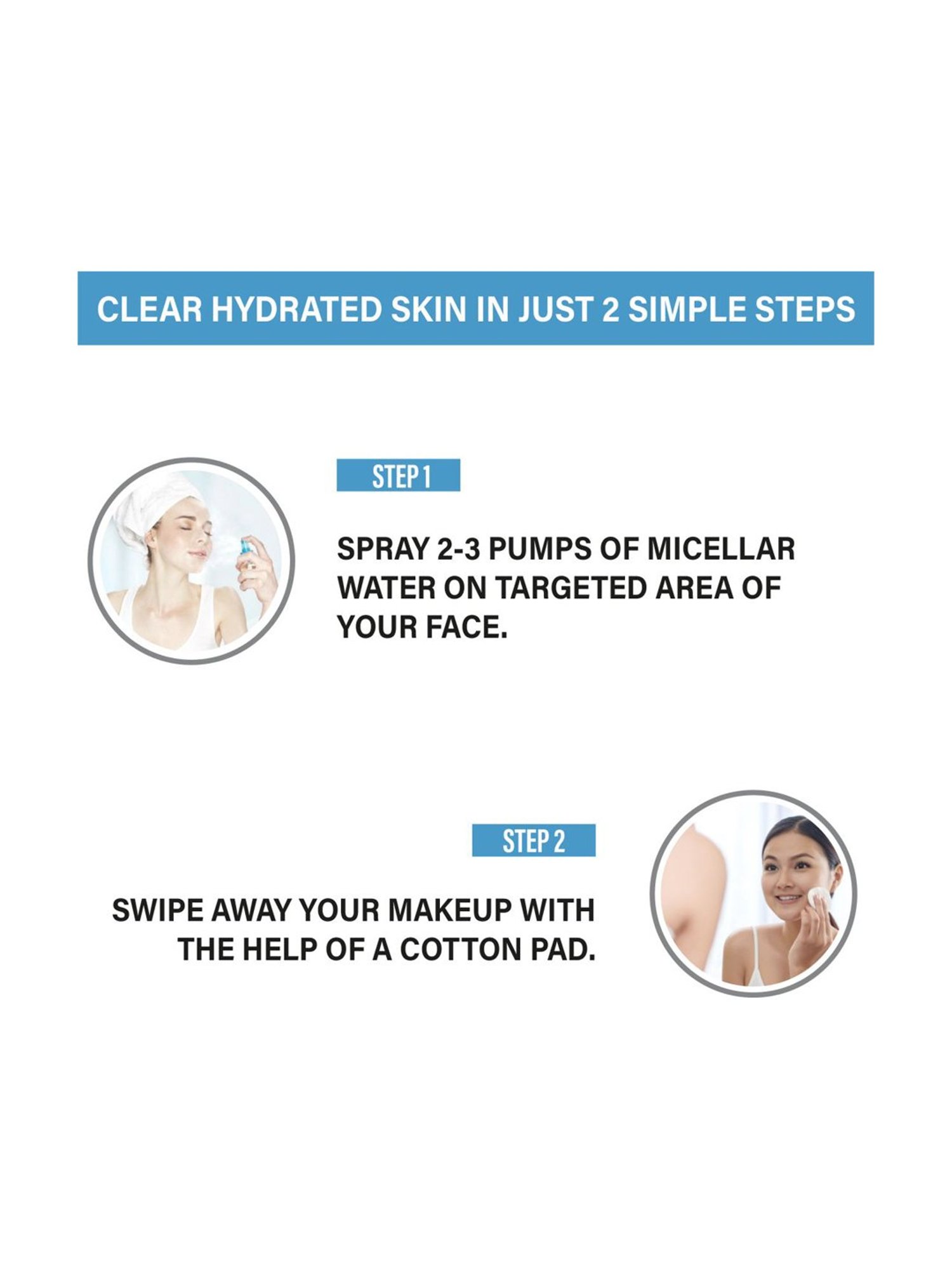 Aryanveda Instaglow Micellar Cleansing Makeup Remover Water - 100 ml