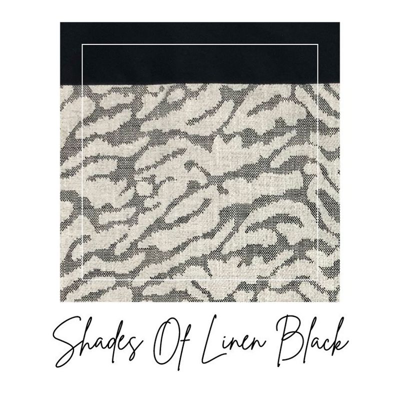 The Stair Barrier Portable Travel Wide Banister to Banister Retractable Fabric Baby and Pet Safety Gate, 42 to 52 Inch, Shades of Linen Black