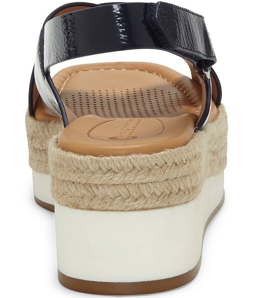 CC Corso Como Penelopy Patent Leather Flatform Espadrilles