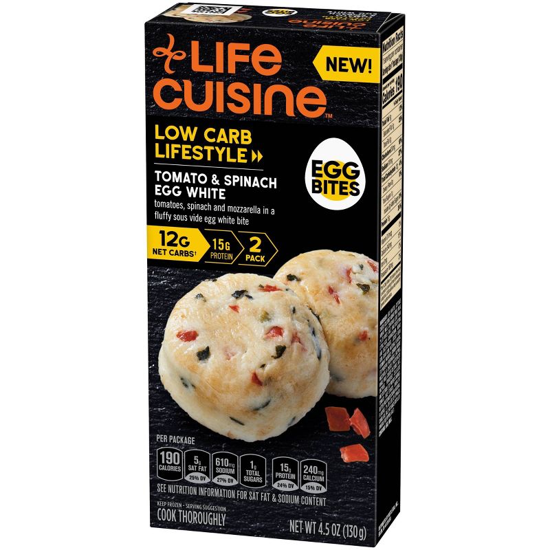 Life Cuisine Frozen Egg Bites Tomato & Spinach Egg White - 4.5oz