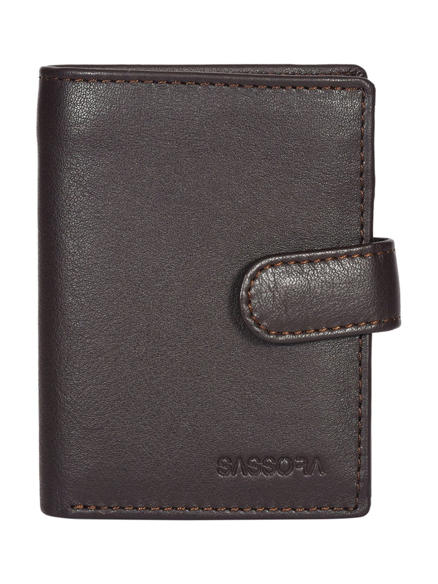 SASSORA Pablo Brown Small Leather Notecase