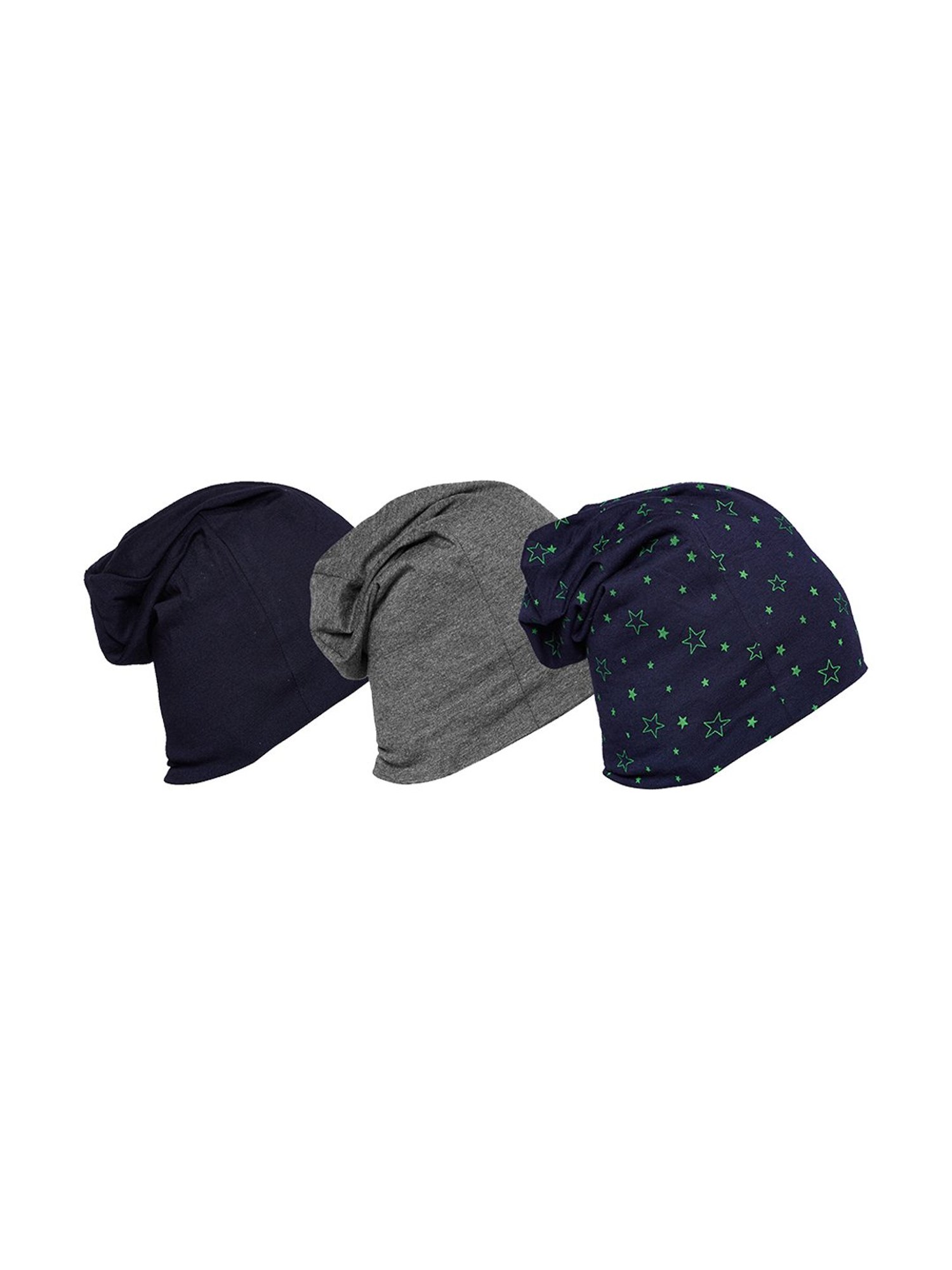 Vimal Jonney Multicolor Solid Beanies Set of 3