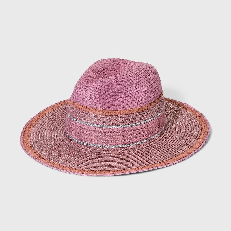 Girls' Straw Panama Hat - art class™ Pink