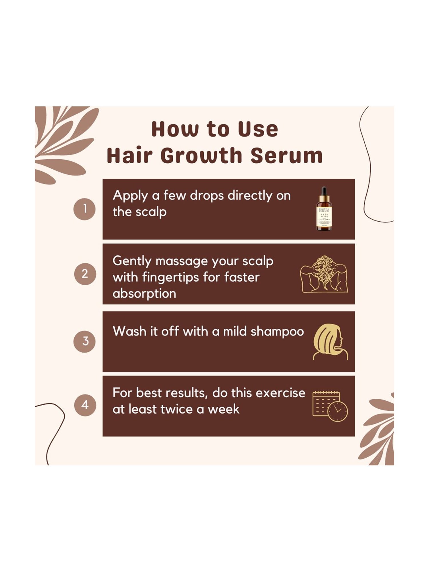 Essentia Extracts Hair Growth Serum (Pack of 2) - 30 ml