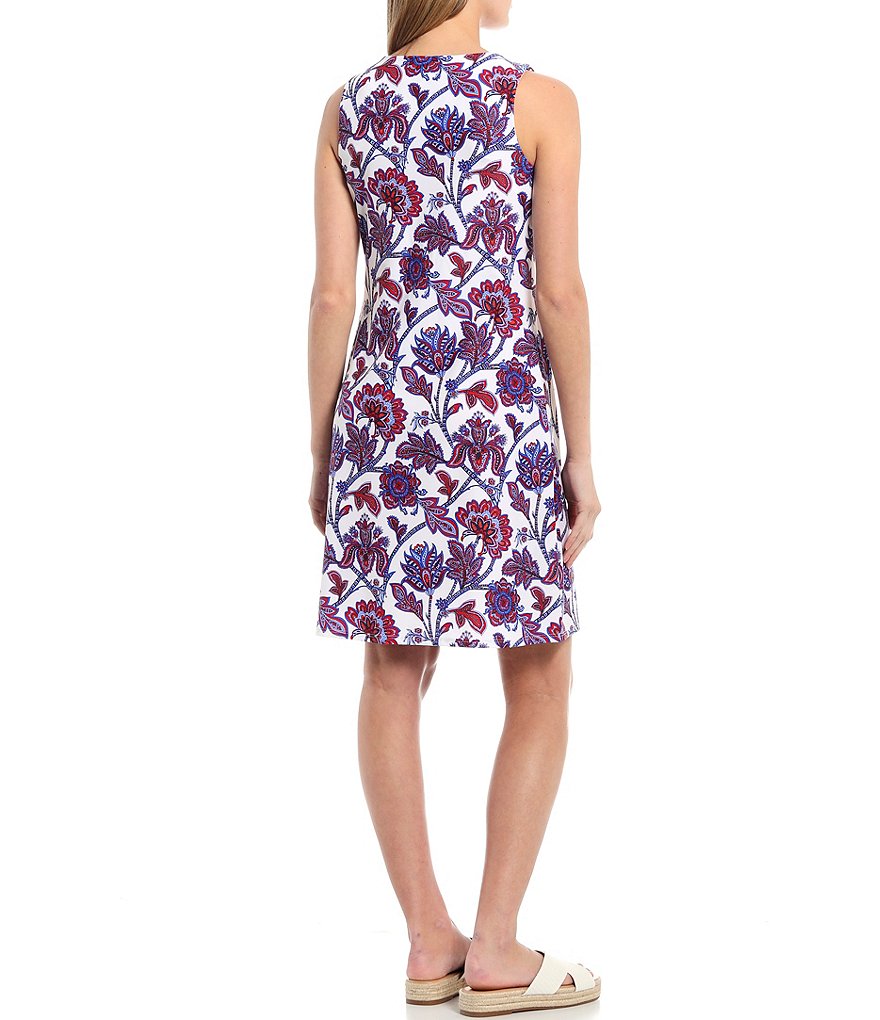 Jude Connally Beth Sleeveless Jewel Neck A-Line Dress