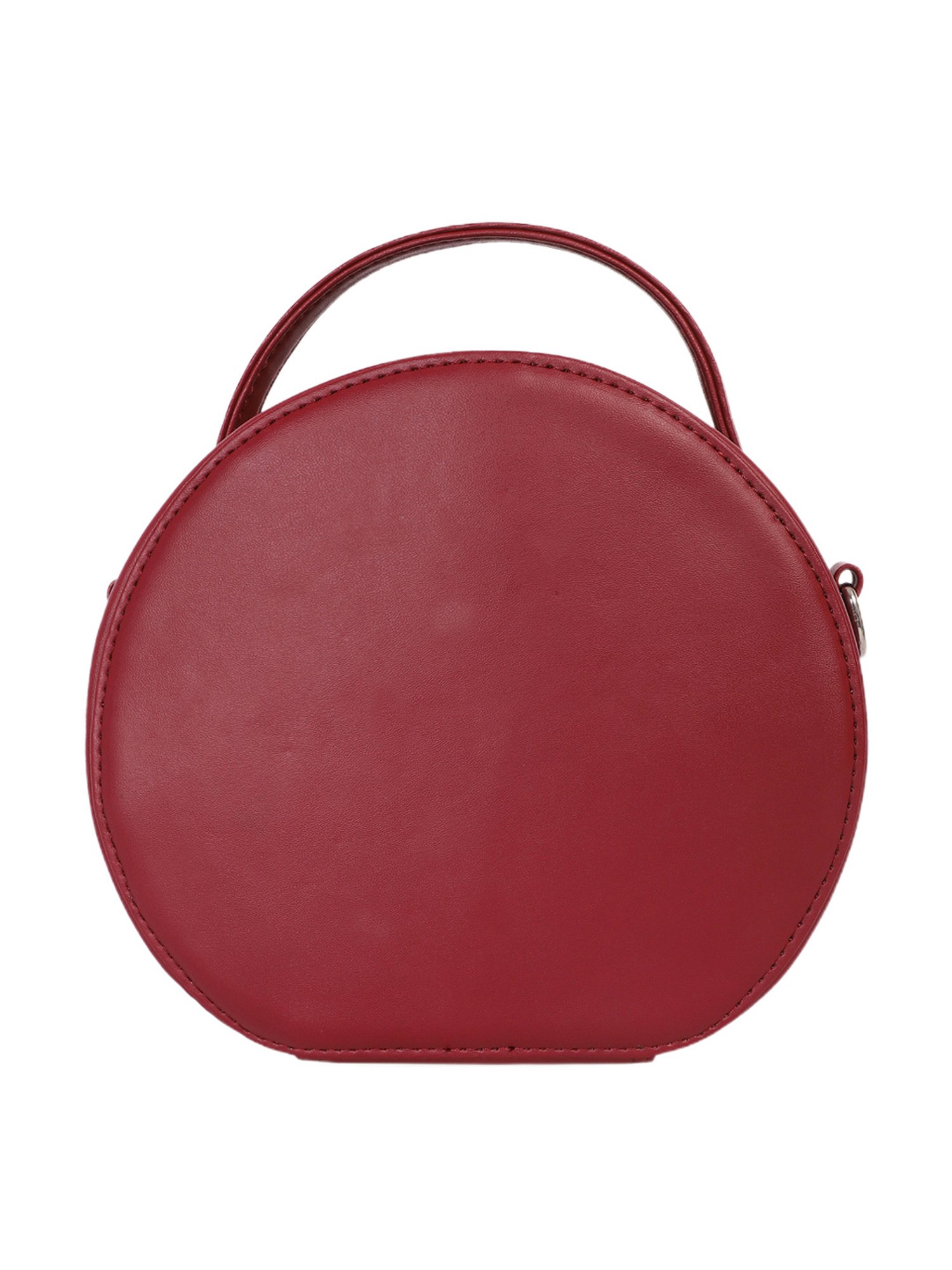 Bagsy Malone Maroon Embellished Sling Bag