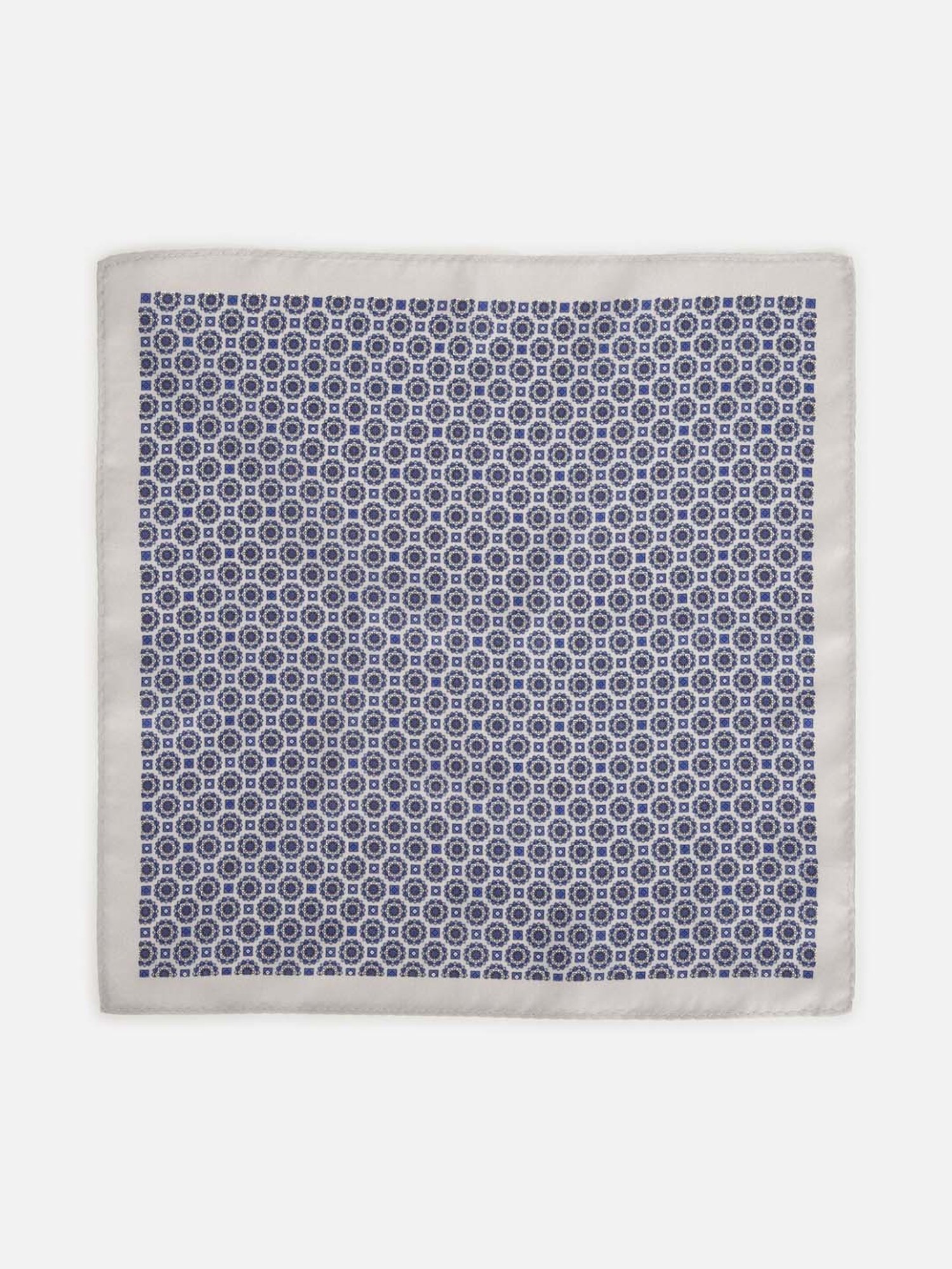 Van Heusen Grey Printed Pocket Square