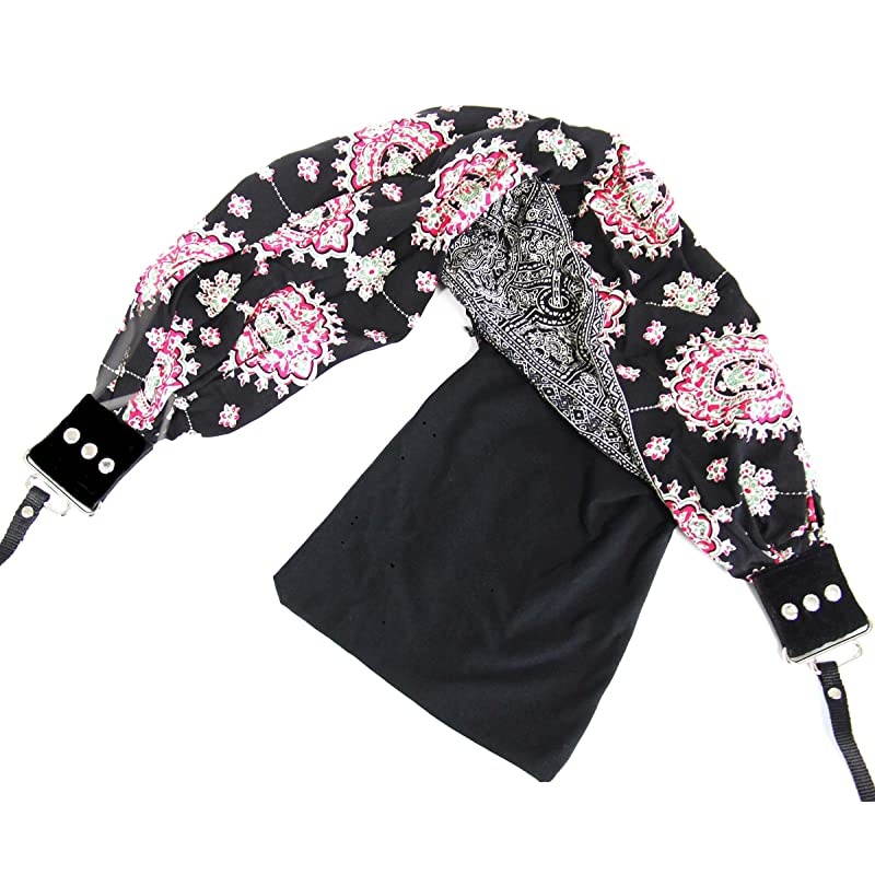 Scarf Camera Strap with Hidden Pocket BlackBerry Zipper Pocket Holds Your Phone Keys Cash and Spare Memory Card Pocket Size 65quot Opening x 4quot Deep Stretch Material