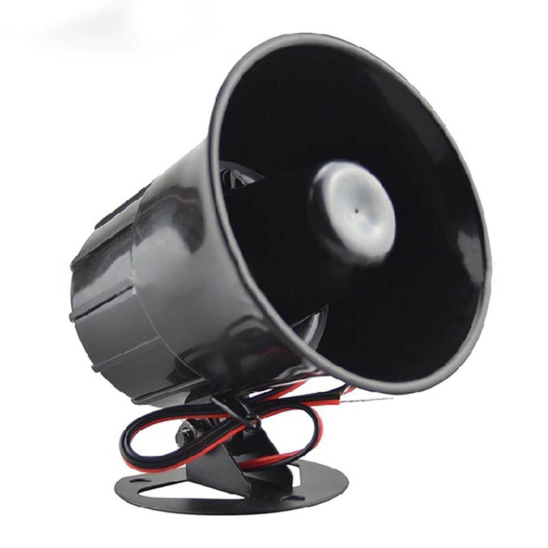 Outdoor DC 12V Wired Loud Alarm Siren Horn With Bracket For Home Security Protection System Speaker Loudspeaker Bracket