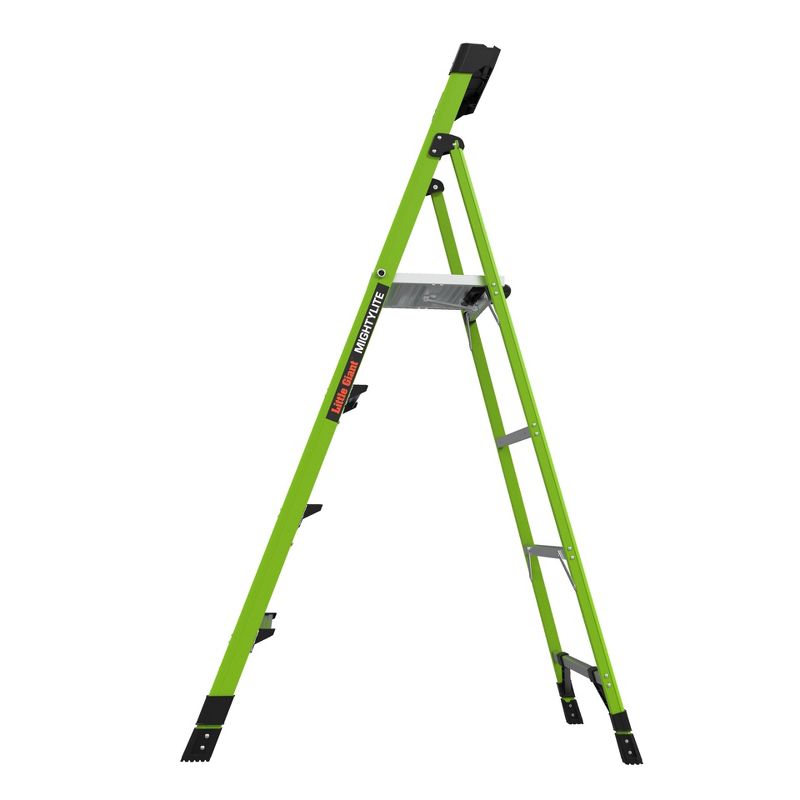 Little Giant Ladder Systems 6' ANSI type IA 300 lb fiberglass Stepladder with Ground Cue Apple Green