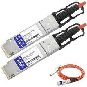 AddOn MSA and TAA Compliant 40GBase-AOC QSFP+ to QSFP+ Direct Attach Cable (850nm, MMF, 1m)